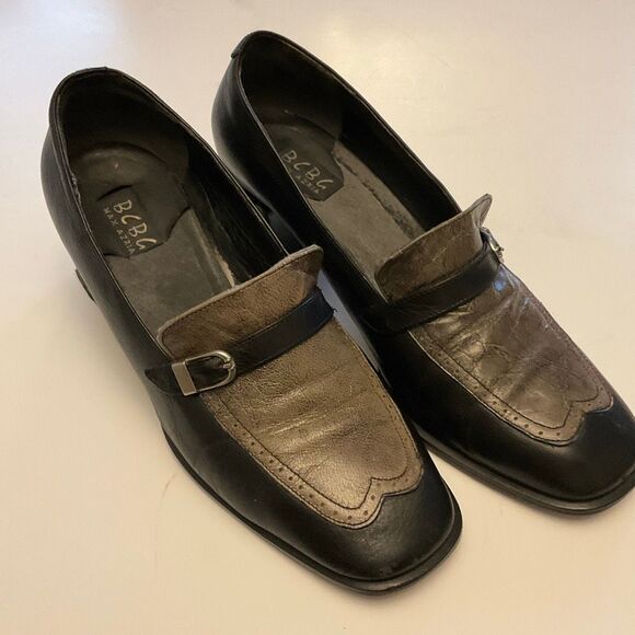 Vintage Y2K Pilgrim Buckle Block Heel 40s Vibe Brogues, 7 - Picture 9 of 16